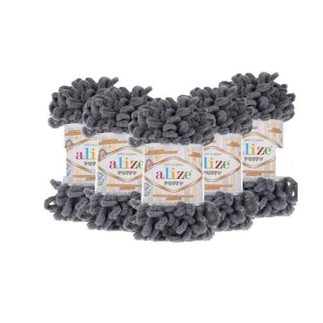 OFFER PACK: Alize Puffy anthracite of 5 pieces AL-87