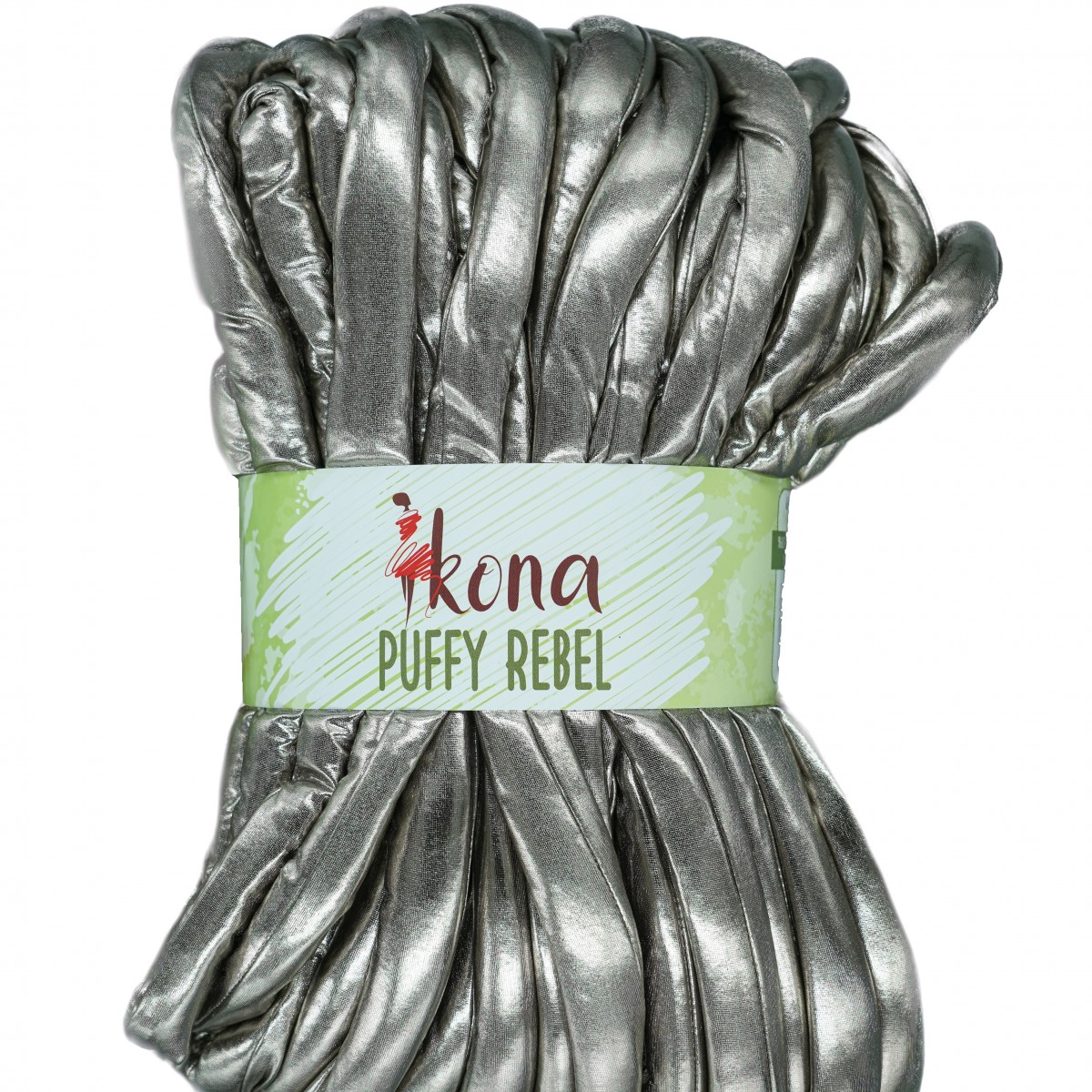 Νήμα Marshmallow pollypuff Rebel ασημί λαμέ  650γρ-700γρ