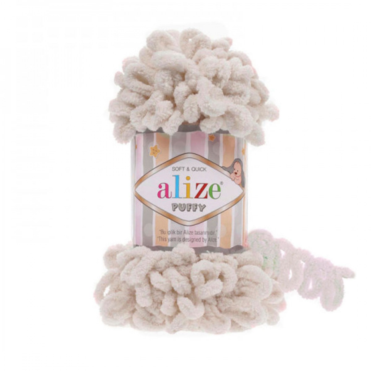 Νήμα για πλέξιμο ALIZE PUFFY-AL-599 100γρ. μπεζ ανοιχτό Νήμα για πλέξιμο ALIZE PUFFY-AL-599 100γρ. μπεζ ανοιχτό